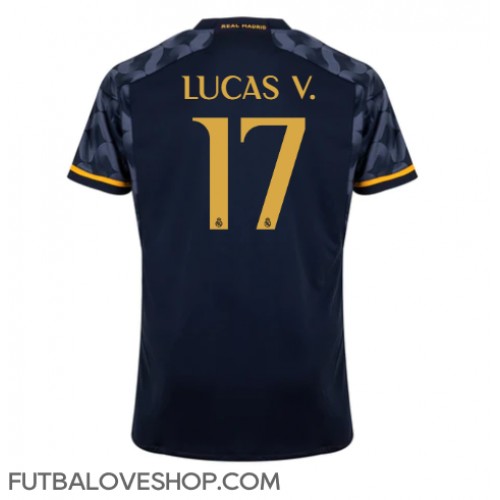 Dres Real Madrid Lucas Vazquez #17 Preč 2023-24 Krátky Rukáv